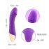 Vibrador realista recargable e impermeable (lila)
