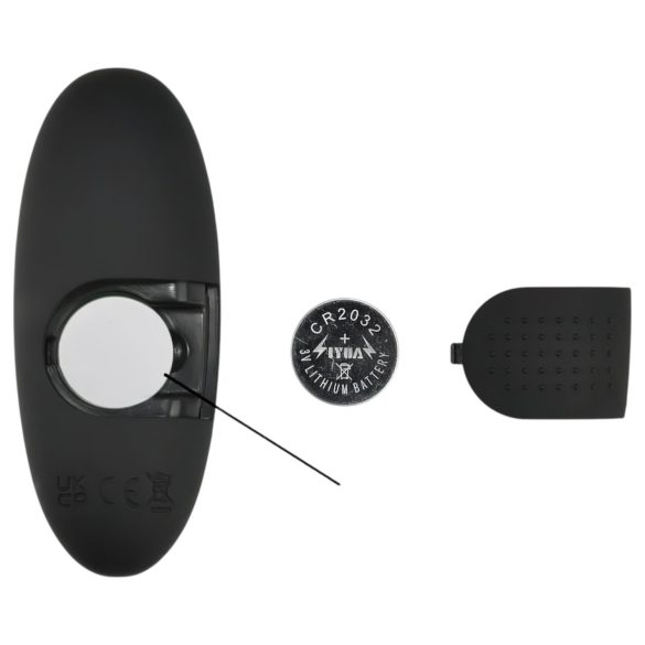 Mrow - vibrador anal con luz y control remoto - silicona negra