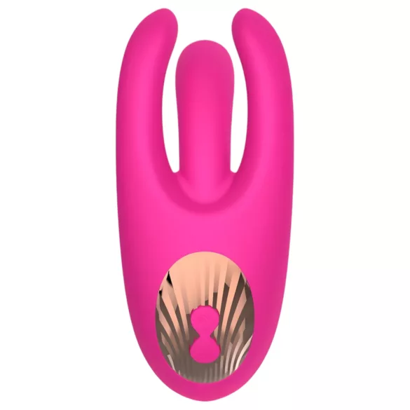 Mrow - vibrador estimulador de clítoris recargable 3 ramas silicona rosa