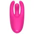 Mrow - vibrador estimulador de clítoris recargable 3 ramas silicona rosa
