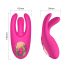 Mrow - vibrador recargable, estimulador de clítoris de 3 puntas (rosa)