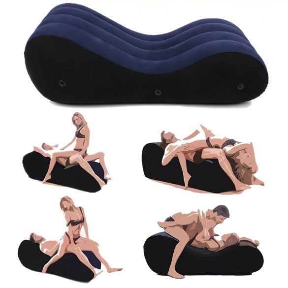 Magic Pillow - Sofá sexual inflable grande azul
