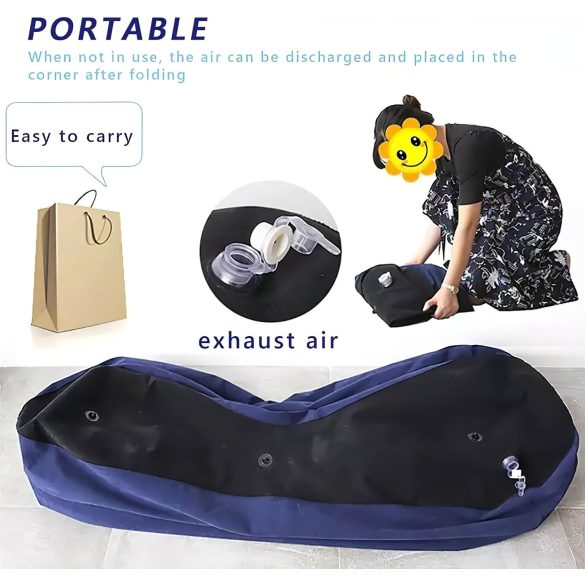 Magic Pillow - Sofá sexual inflable grande azul