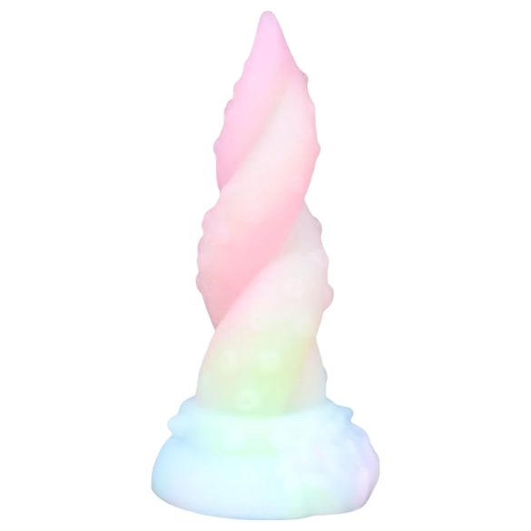 Dildo Kraken OgazR - tentáculo retorcido 18 cm (arcoíris)