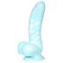 Serpiente Marina OgazR - Dildo estriado 17 cm (azul-blanco)