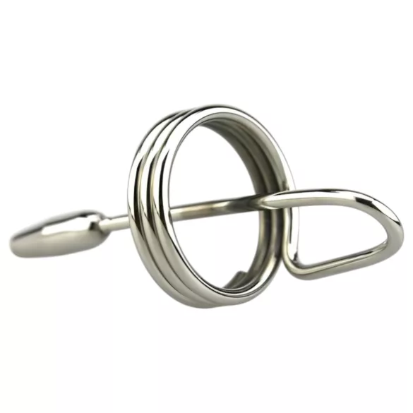 DeepRing - dilatador con anillo - metal - 9 cm - plateado