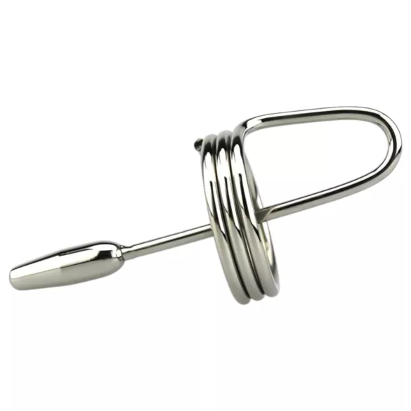 DeepRing - dilatador con anillo - metal - 9 cm - plateado