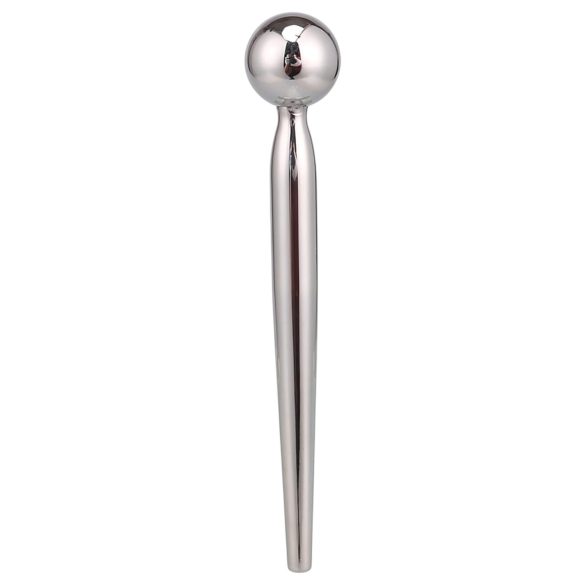 FukR - dilatador uretral con bolas - metal 8cm - plateado
