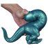 Dildo gigantesco de silicona dinosaurio - 26 cm (turquesa)