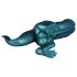Dildo gigantesco de silicona dinosaurio - 26 cm (turquesa)