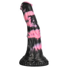   Bad Horse - dildo pene de caballo silicona - 18cm (negro-rosa)