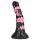 Bad Horse - dildo pene de caballo silicona - 18cm (negro-rosa)