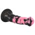 Bad Horse - dildo pene de caballo silicona - 18cm (negro-rosa)