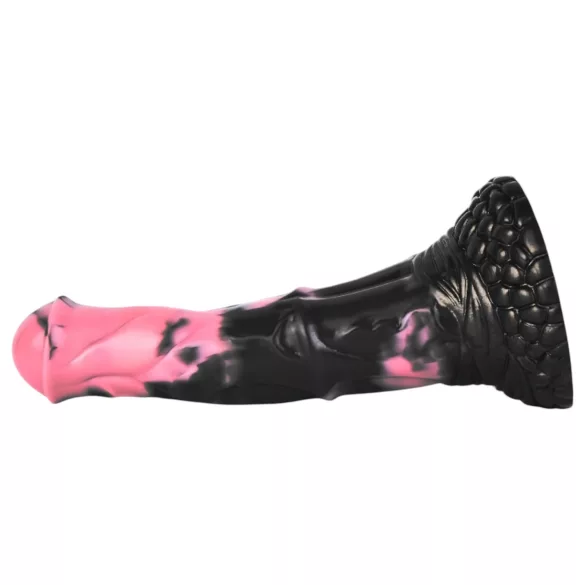 Bad Horse - consolador de pene de caballo de silicona - 18 cm (negro y rosa)