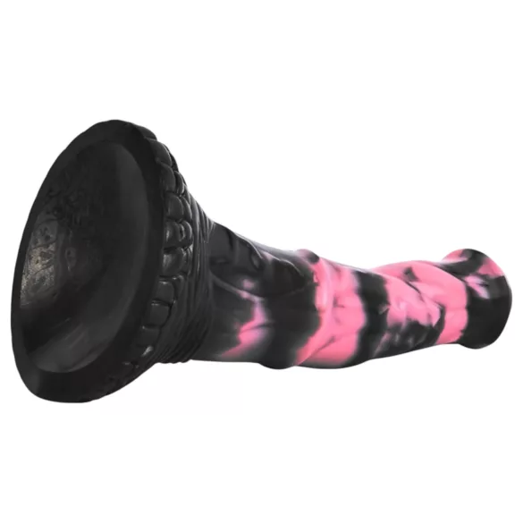 Bad Horse - consolador de pene de caballo de silicona - 18 cm (negro y rosa)