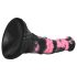Bad Horse - dildo pene de caballo silicona - 18cm (negro-rosa)