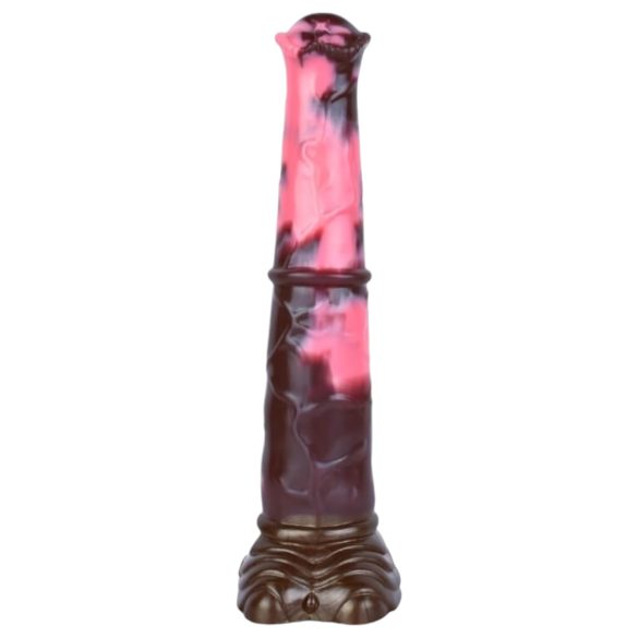 Bad Horse - dildo de pene de caballo de silicona - 24 cm (marrón-rosa)