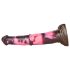 Bad Horse - dildo de pene de caballo de silicona - 24 cm (marrón-rosa)