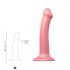 Strap-on-me Brillo Metálico M - dildo amigable con la piel (rosa metálico)