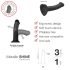 Strap-on-me Brillo Metálico M - dildo amigable con la piel (rosa metálico)