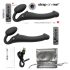 Strap-on-me M - Vibrador con Arnés - Mediano (Negro)