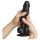 Strap-on-me L - doble capa, ventosa dildo (negro)