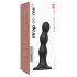 Bolas Strap-on-me M - Dildo con ventosa y bolas (negro)