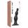Perlas Strap-on-me M - Dildo con ventosa y cuentas (negro)