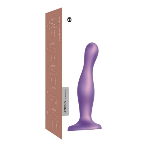 Strap-on-me Curvy M - Dildo Ondulado con Ventosa (Morado)