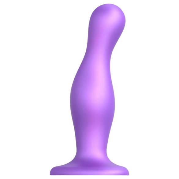 Dildo Curvy L Ondulado con Ventosa (Morado) - Strap-on-me