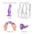 Dildo Curvy L Ondulado con Ventosa (Morado) - Strap-on-me