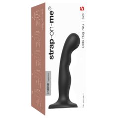 Strap-on-me P&G S - curvado, con ventosa, dildo (negro)