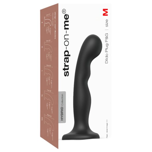Strap-on-me P&G M - Dildo curvado con ventosa (negro)