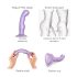Strap-on-me P&G S - dildo curvado con ventosa (lila)