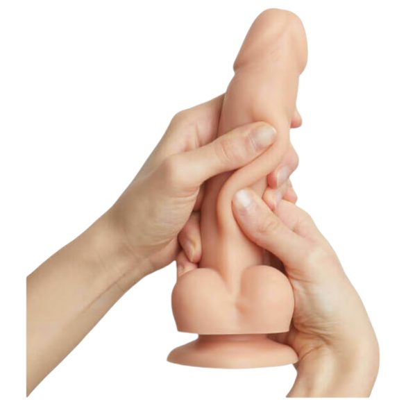 Strap-on-me S - Dildo de doble capa con ventosa (natural)