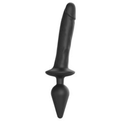   Strap-on-me Switch Realistic XXL - 2-in-1 Silicone Dildo (Black)