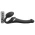 Strap-on-me S - vibrador con correa y ondas de aire - (negro)