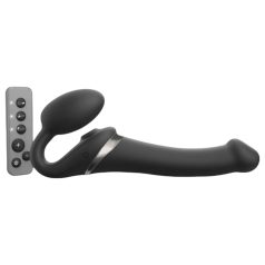 Strap-on-me M - vibrador de aire con correa (negro)