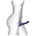 Strap-on-me M - Vibrador de ondas aéreas ajustable (azul)