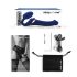 Strap-on-me M - Vibrador de ondas aéreas ajustable (azul)