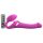 Strap-on-me M - vibrador ajustable con ondas de aire (rosa)