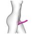 Strap-on-me M - vibrador con ondas de aire ajustable (rosa)