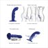 Strap-on-me M - vibrador pulsante G-punto impermeable (azul)
