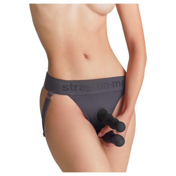 Strap-on-me - arnés ajustable para dildo - XS-XXL (gris)