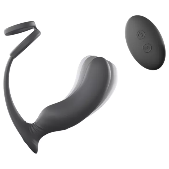 Love to Love - vibrador prostático con anillo (negro)