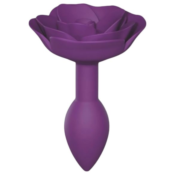 Love to Love Open Roses S - tapón anal de silicona (lila)