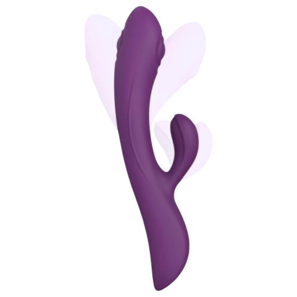Love to Love Bunny&Clyde - Vibrador pulsante con brazo estimulador (morado)