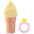 Love to Love Cand Ice - vibrador recargable para clítoris (vainilla)