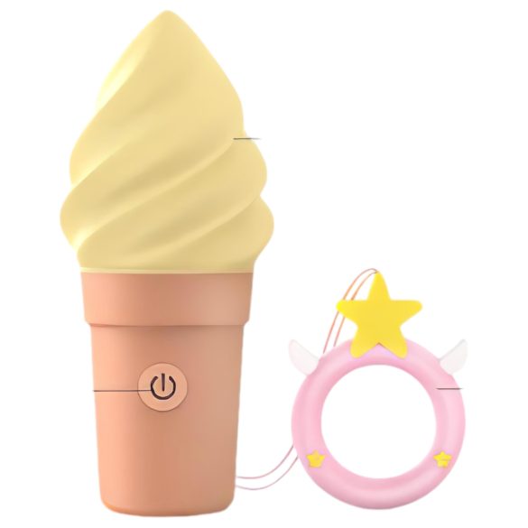 Love to Love Cand Ice - vibrador recargable para clítoris (vainilla)