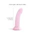 Dildolls Starlight - Dildo con ventosa y estrellas (rosa)